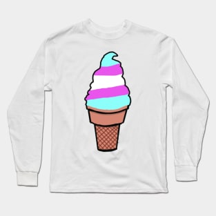 Pride Ice-Cream - Trans Long Sleeve T-Shirt